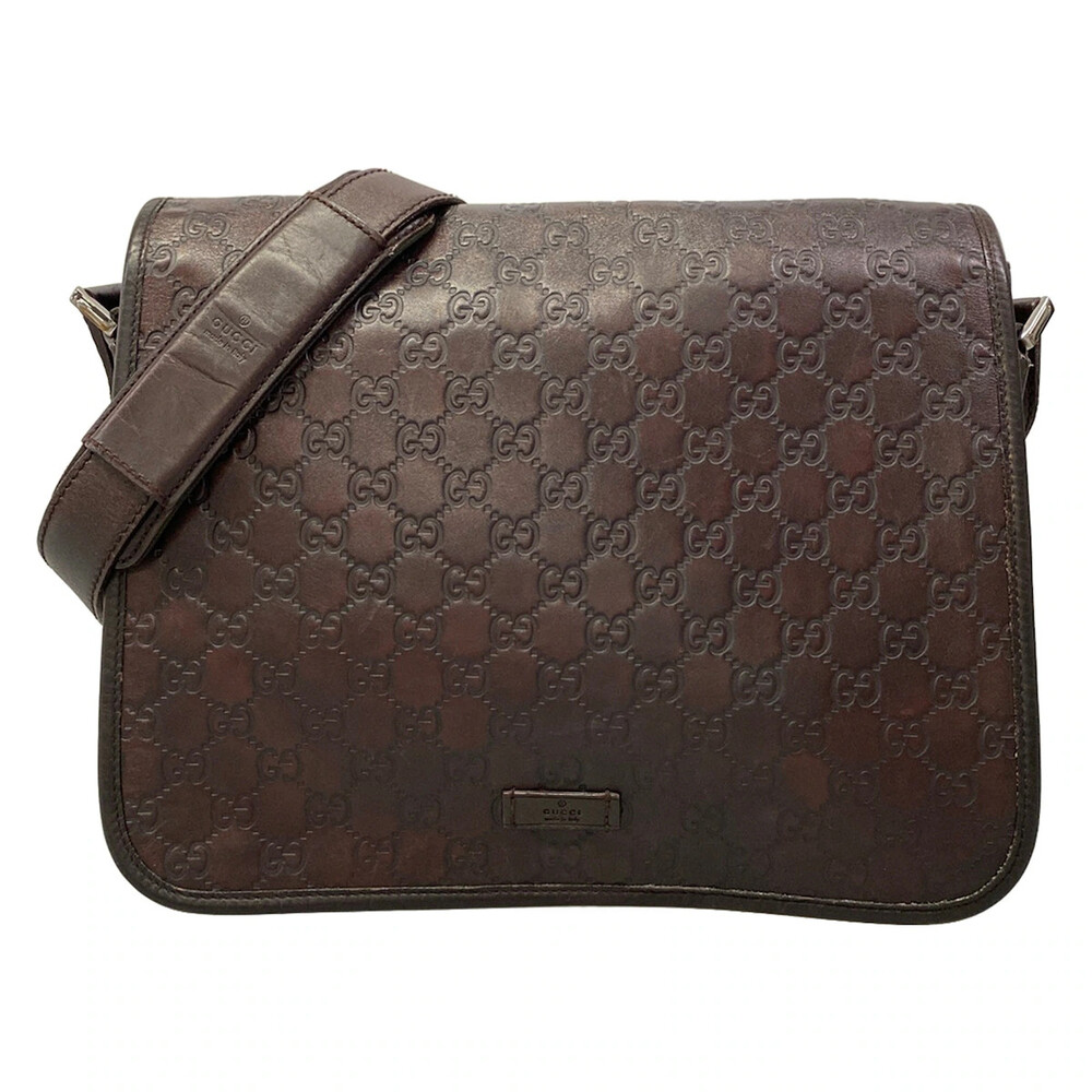 Gucci Guccissima Dark Brown Leather #372111G57B